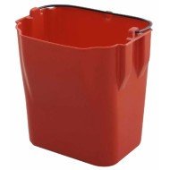 DIRTY WATER BUCKET 17L RED FOR GRANDMAID TROLLEY 33L