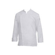 FULL SLEEVE DRI-FIT CHEF JACKET WHITE SIZE M 65/35 POLYCOTTON PREMIUM PRO.COOKER