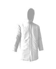 QUILTED FREEZER JACKET WHITE SIZE S 100% POLYESTER PRO.COOKER