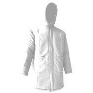 QUILTED FREEZER JACKET WHITE SIZE S 100% POLYESTER PRO.COOKER