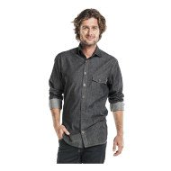 MAN STRETCH SHIRT ANTRA SIZE M 97.8% COTTON 2.2% ELASTANE DENIM CHAUD DEVANT