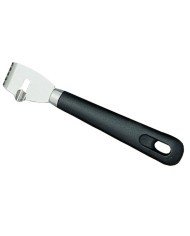 ZESTER AND GROOVING KNIFE RIGHT HANDED BLACK HANDLE SST BOLSTER  