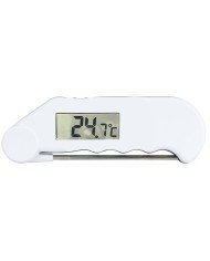 WHITE GOURMET THERMOMETER -39.9/+149.9°C FOLDING PROBE WATER RESISTANT  