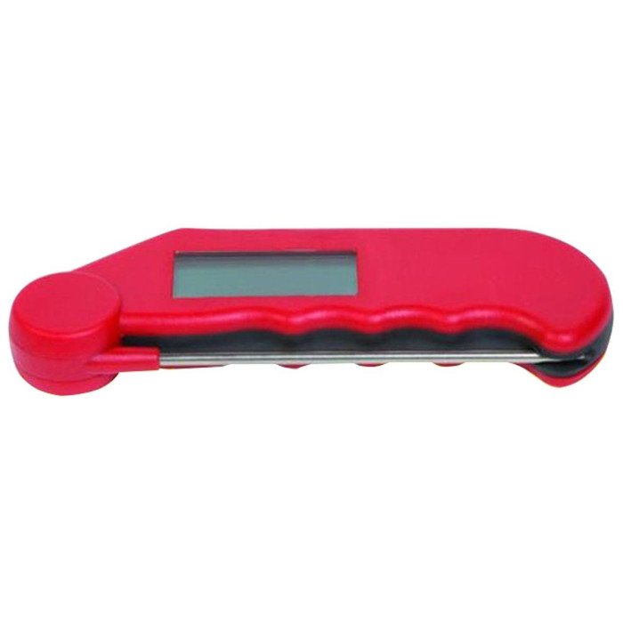 RED GOURMET THERMOMETER -39.9/+149.9°C FOLDING PROBE WATER RESISTANT  