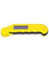GOURMET THERMOMETER -39.9/+149.9°C FOLDING PROBE WATER RESISTANT YELLOW 