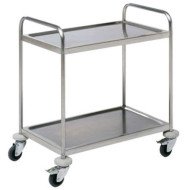 SERVING TROLLEY 2-TIERS 83X51CM FLAT PACKED L93 X W61 X H93.5CM 