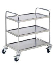 SERVING TROLLEY 3-TIERS 83X51CM FLAT PACKED L93 X W61 X H93.5CM 