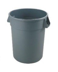 FOOD SAFE ROUND CONTAINER 75.7L GREY POLYETHYLENE