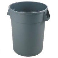 FOOD SAFE ROUND CONTAINER 75.7L GREY POLYETHYLENE
