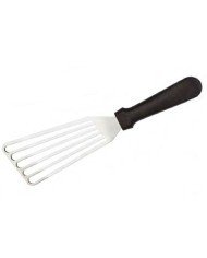 SLOTTED SPATULA SST BLADE L16.5X7.3CM BLACK HANDLE L30CM 