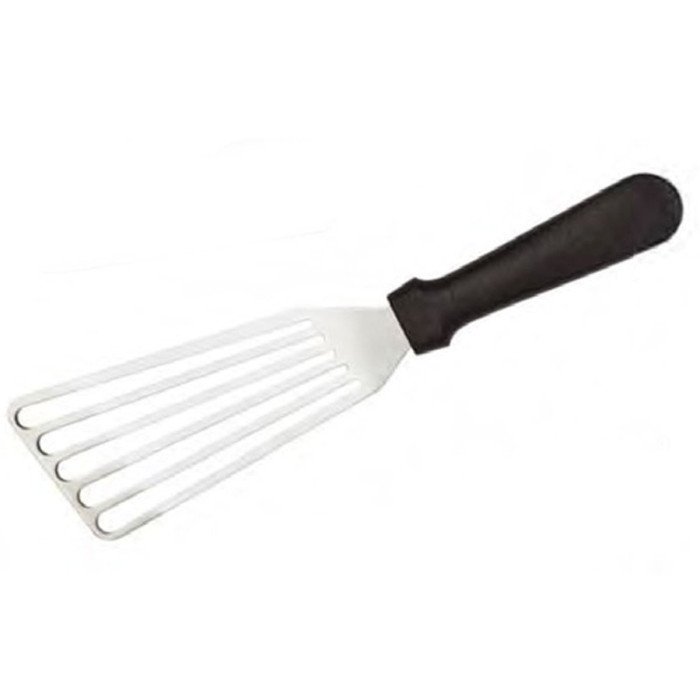 SLOTTED SPATULA SST BLADE L16.5X7.3CM BLACK HANDLE L30CM 