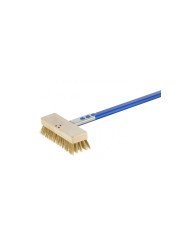 THIN BRUSH FOR ELECTRIC OVEN LOW HEIGHT HEAD 6CM HANDLE 60CM BRASS BRISTLES