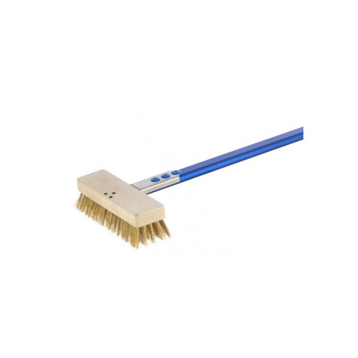 THIN BRUSH FOR ELECTRIC OVEN LOW HEIGHT HEAD 6CM HANDLE 60CM BRASS BRISTLES