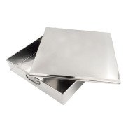 BOX SQUARE WITH COVER 30.48CM SST