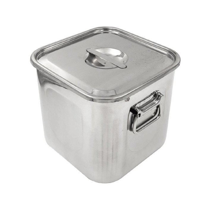 DEEP SQUARE KITCHEN POT L10 X W10 X H10CM SST 