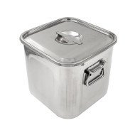 DEEP SQUARE KITCHEN POT L10 X W10 X H10CM SST 