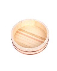 WOODEN RICE TUB D60XH15CM  