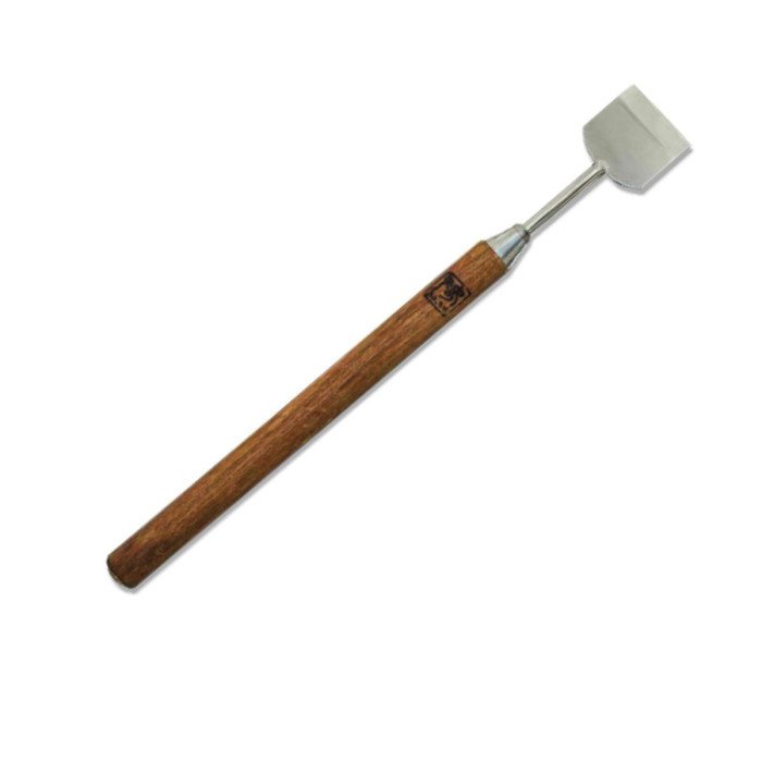 ICE CHISEL STRAIGHT WIDTH 4CM WOODEN HANDLE L48.5CM STAINLESS STEEL