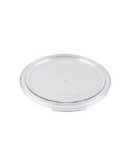 SNAP-ON LID FOR ROUND FOOD CONTAINER CLEAR Ø13CM POLYCARBONATE