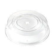 PLATE COVER D27CM CLEAR SAN