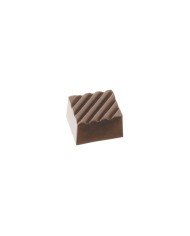 CHOCOLATE MOULD 24 RECTANGLE W/ STRIPES 2.7X2.2XH1.5CM 27.5X13.5XH2.4CM PC