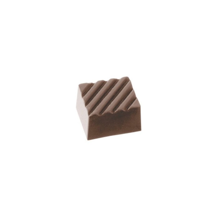 CHOCOLATE MOULD 24 RECTANGLE W/ STRIPES 2.7X2.2XH1.5CM 27.5X13.5XH2.4CM PC