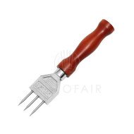 DELUXE ICE CHIPPER 3-PRONGS SST WITH WOODEN HANDLE L18.2 X W3.6CM