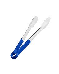 BLUE SCALLOPED GRIP TONG L41.5CM SST WITH VINYL-COATED HANDLE  