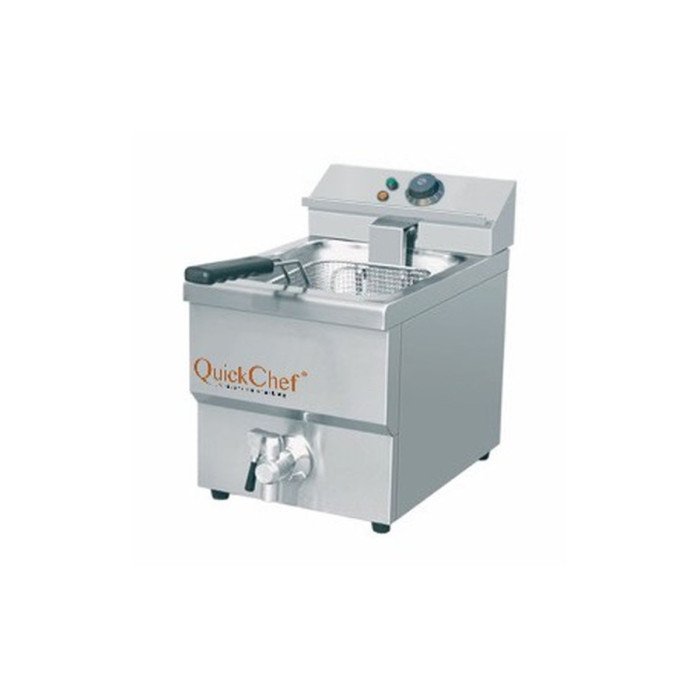 FRYER TABLETOP WITH OIL DRAIN 30V-1PH/50-60HZ 3KW 10L STAINLESS STEEL PRO.INOX