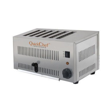 TOASTER 6-SLICES 50-250°C,230V-1PH/50-60HZ 2.5KW L46 X W21 X H22.5CM STAINLESS STEEL PRO.INOX