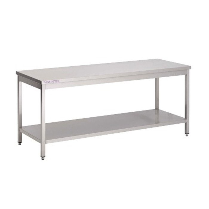 PREP&WORK TABLE WITH UNDER SHELF L120 X D70 X H85CM STAINLESS STEEL PRO.INOX