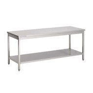 PREP&WORK TABLE WITH UNDER SHELF L120 X D70 X H85CM STAINLESS STEEL PRO.INOX