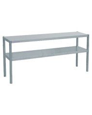 CHEF SHELF 2-TIER L140 X D35 X H70CM STAINLESS STEEL PRO.INOX