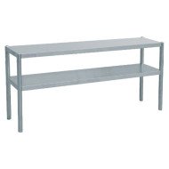 CHEF SHELF 2-TIER L140 X D35 X H70CM STAINLESS STEEL PRO.INOX