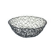 Basket round black Ø 15 cm 5 cm Boucle Tablecraft