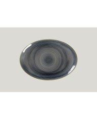 Dish oval grey porcelain 32 cm Rakstone Spot Rak