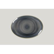 Dish oval grey porcelain 32 cm Rakstone Spot Rak