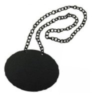 CHALKBOARD NECKLACE FOR GLASS BEVERAGE DISPENSER