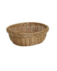 Basket oval beige 25.5x21x9 cm Pro.mundi