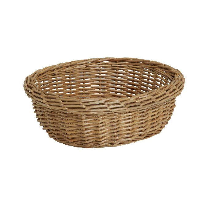 Basket oval beige 25.5x21x9 cm Pro.mundi