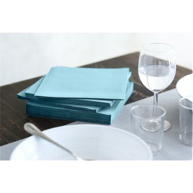 Napkin blue non-woven 40x40 cm Airlaid Duni (60 units)