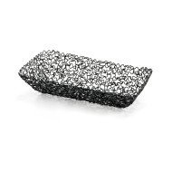 Basket rectangular black 20x11.5x4 cm Boucle Tablecraft