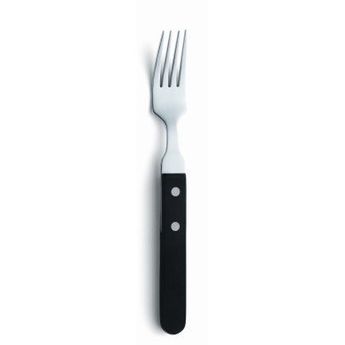Table fork black stainless steel 18/0 20 cm Steak Pizza