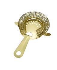 STRAINER COCKTAIL D8.4CM 4 GOLD PRONGS