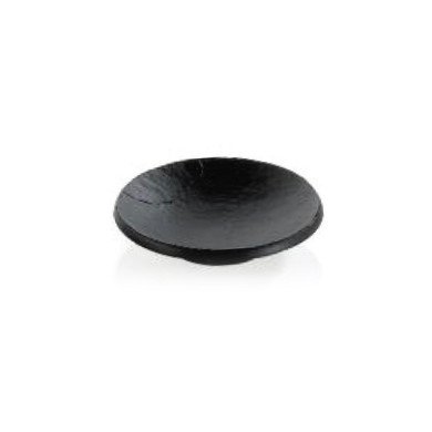 TEXTURA BLACK ROUND PLATE D6.5CM PACK OF 200