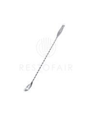 TRIDENT BAR SPOON/FORK TWISTED HANDLE L30CM SST