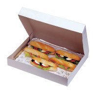 Tray rectangular white 42.5x28.5x6 cm (25 units)