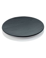 TEXTURA PLATE PACK OF 100 BLACK Ø13CM 