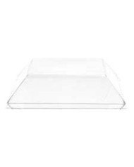 CUBIK PLUS PLATE 22X22CM CRYSTAL PACK OF 100  