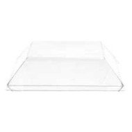 CUBIK PLUS PLATE 22X22CM CRYSTAL PACK OF 100  